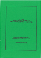 Defining Relevant Organs of State In Section 184 (3) of the Constitution.