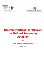 Research Report: Recommendations for reform of the National Prosecuting Authority