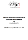 Review of the Judicial Inspectorate of Prisons of SA (Research Paper No. 4)