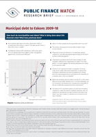 Municipal debt to Eskom: 2009-18