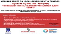 WEBINAR SERIES ON LOCAL GOVERNMENT AND COVID-19