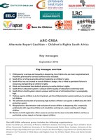 Alternate Report Coalition – Children’s Rights South Africa: key messages