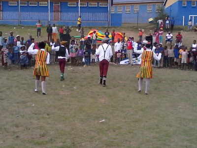 Buddies for Life entertaining the supporters before finals