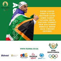 SASCOC names Team SA squad, financial incentives for Paris